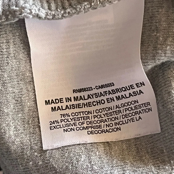 Nike womens carpi length zip hem pull on elastic waist light gray athletic M - Picture 6 of 10